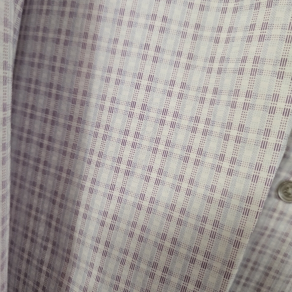Kenneth Cole Reaction Blue And Purple Plaid Button Down Shirt! - Picture 4 of 6